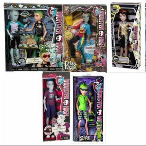 MONSTER HIGH BOY LOT NEIGHTHAN JACKSON JECKYLL GIL WEBBER DEUCE SLO MO